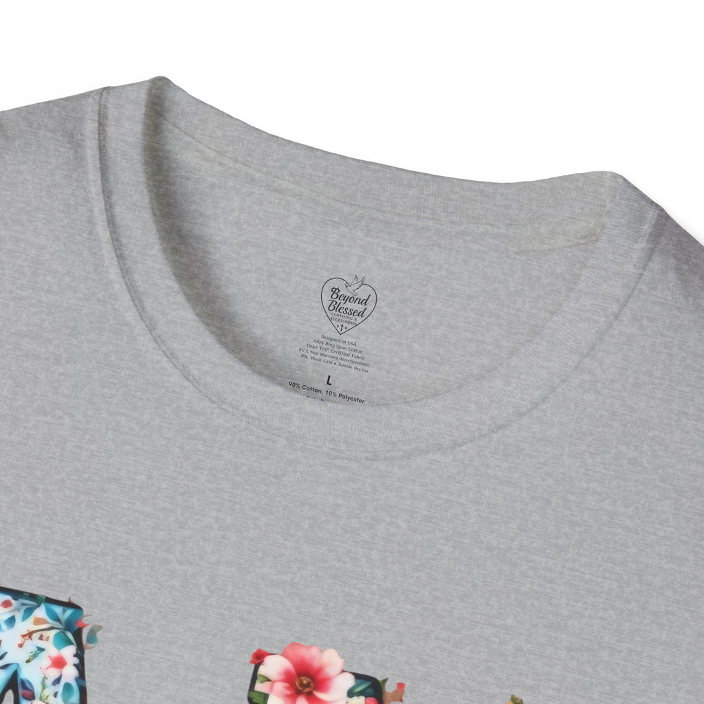 Amen Patchwork Flower Jesus T-Shirt