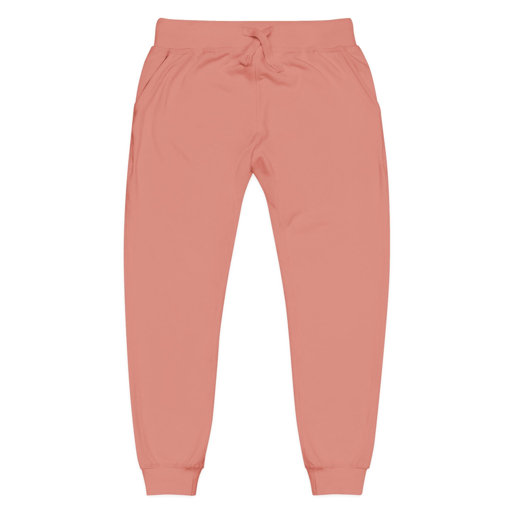 Embroidered 'Jesus Did It' Sweatpants — Fleece Religious Lounge Pants Dusty Rose