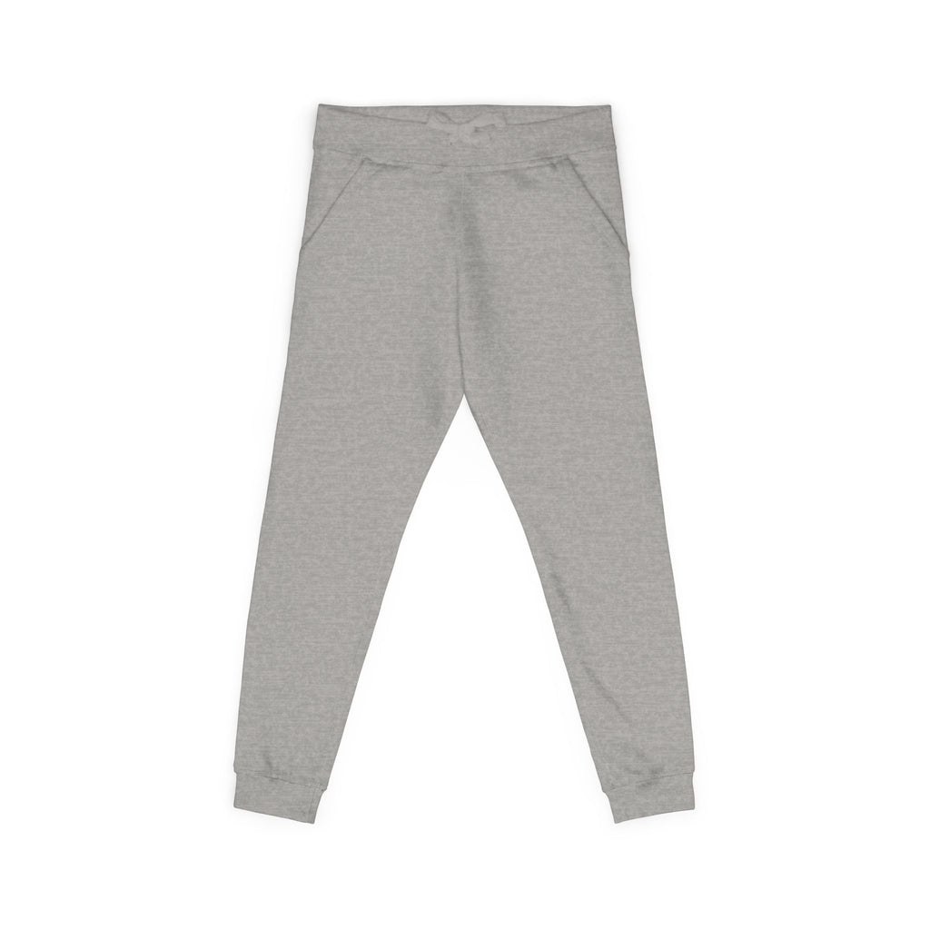 Embroidered Cross Sweatpants — Unisex Fleece Joggers