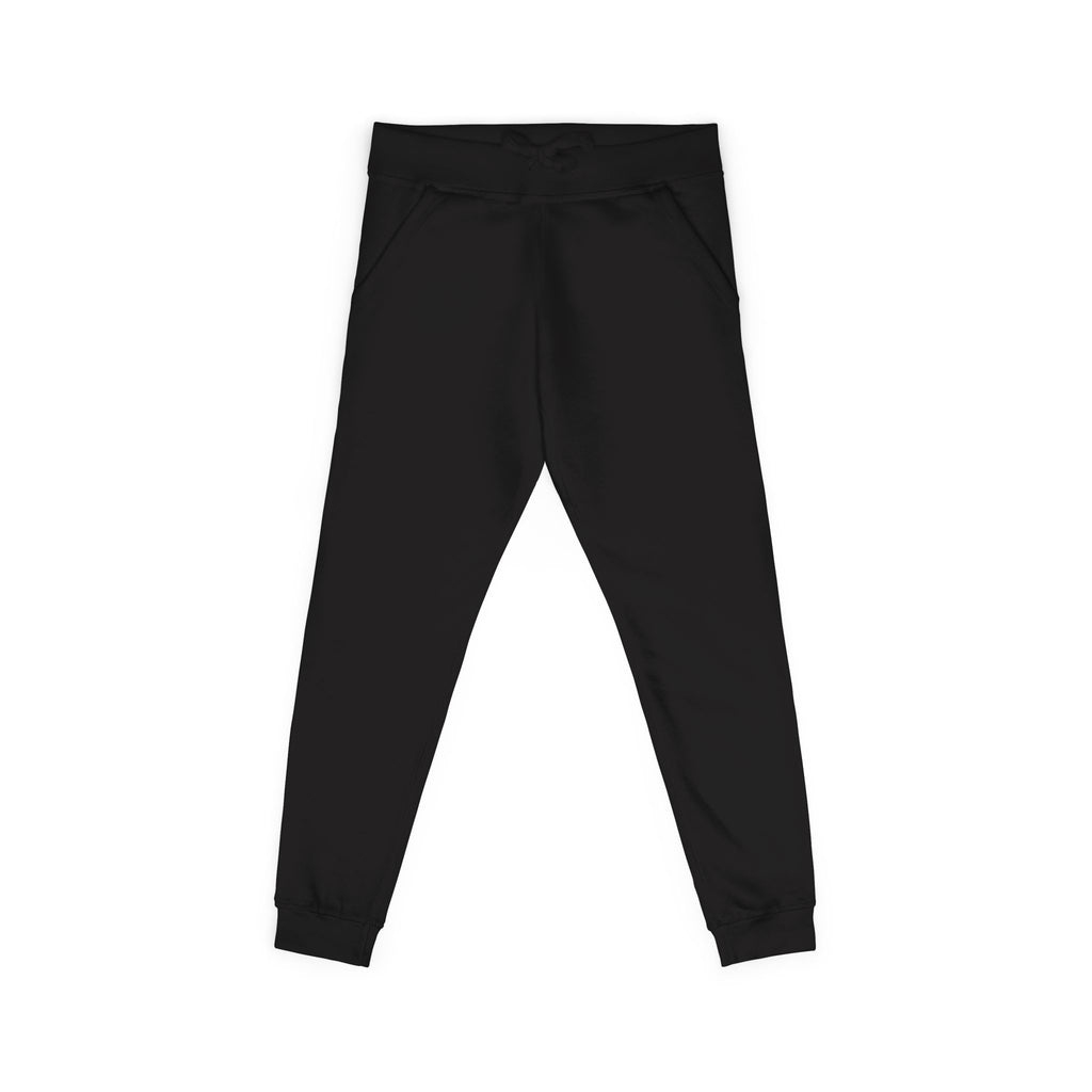 Embroidered Cross Sweatpants — Unisex Fleece Joggers