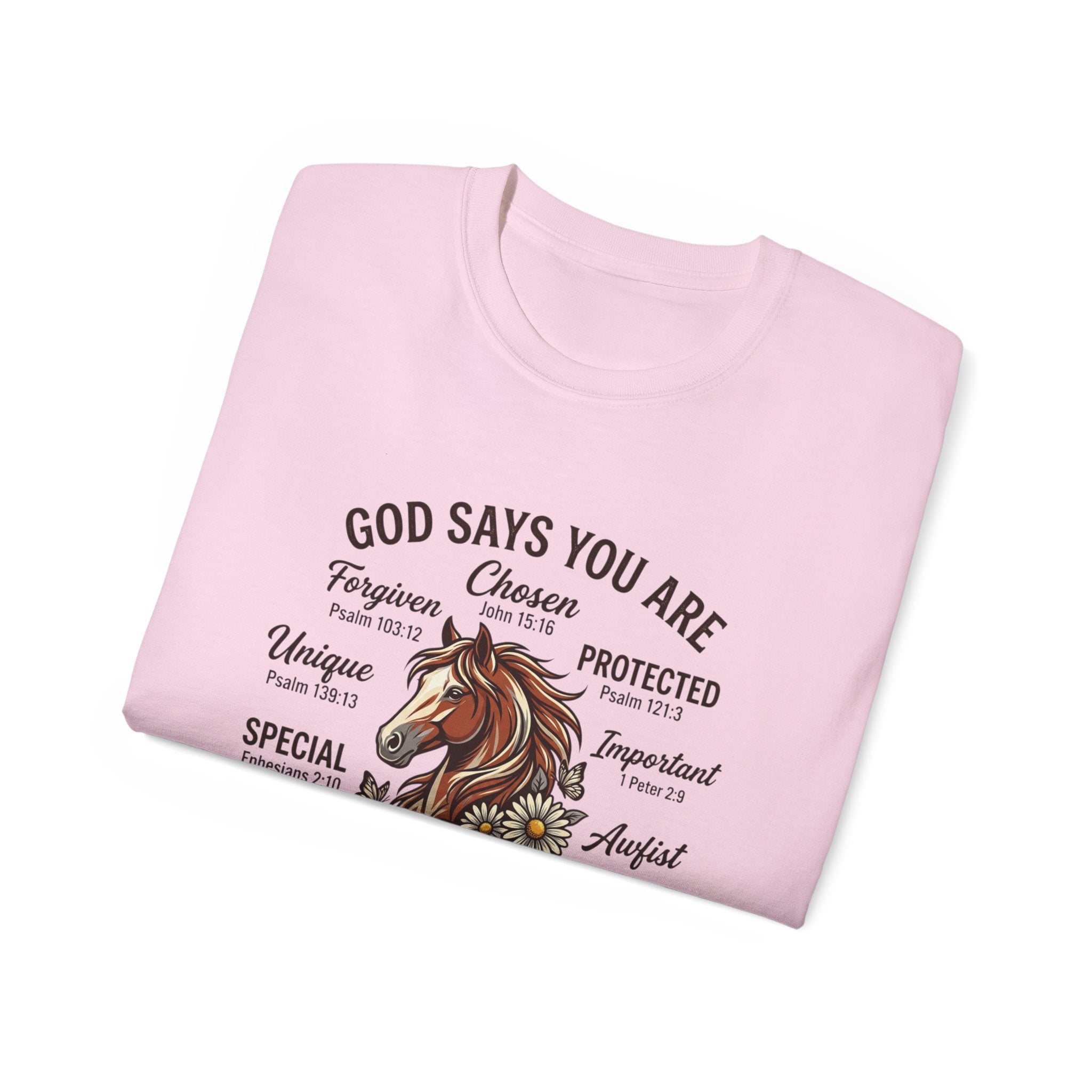 God Says You Are Christian T-Shirt | Faith Typography Tee