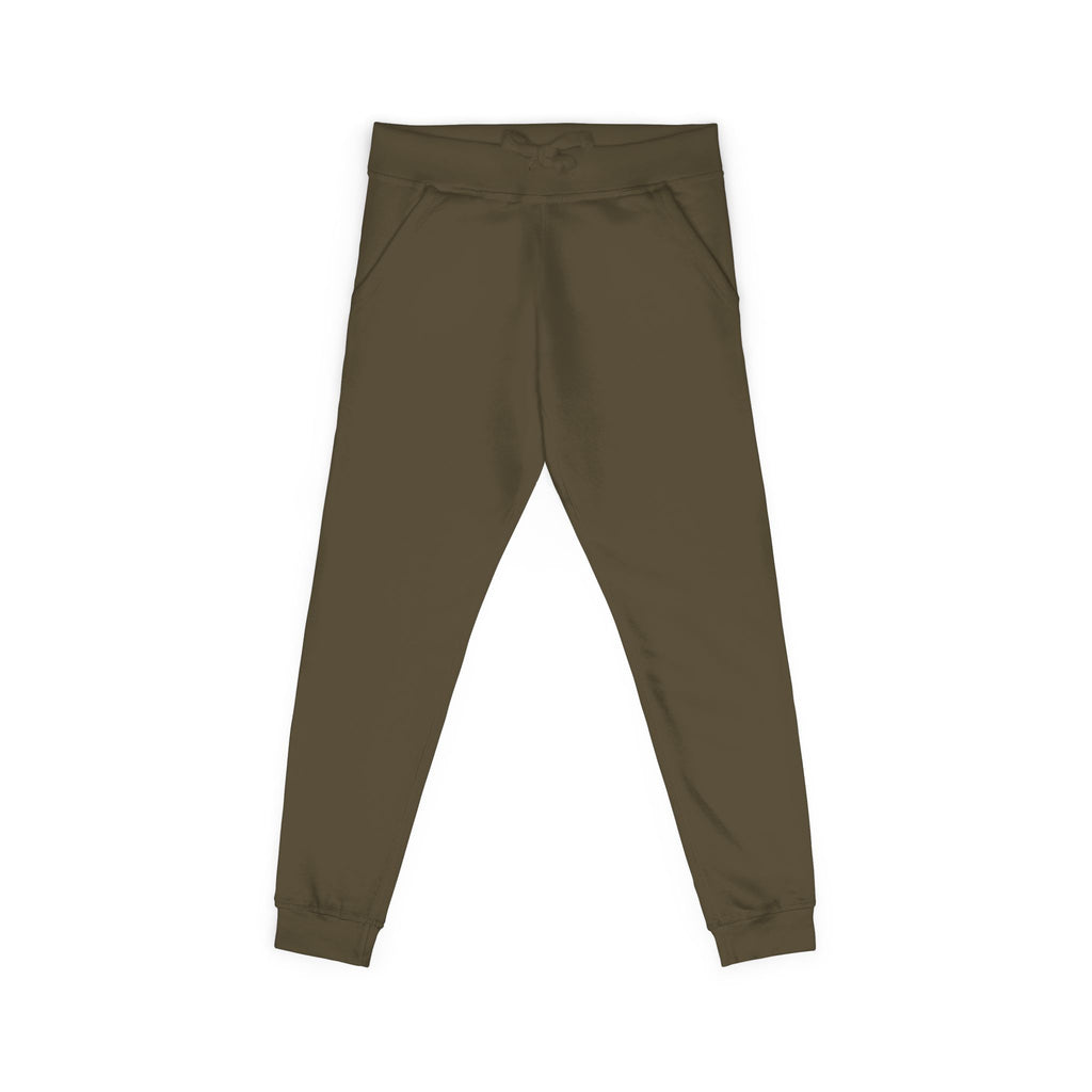 Embroidered Cross Sweatpants — Unisex Fleece Joggers