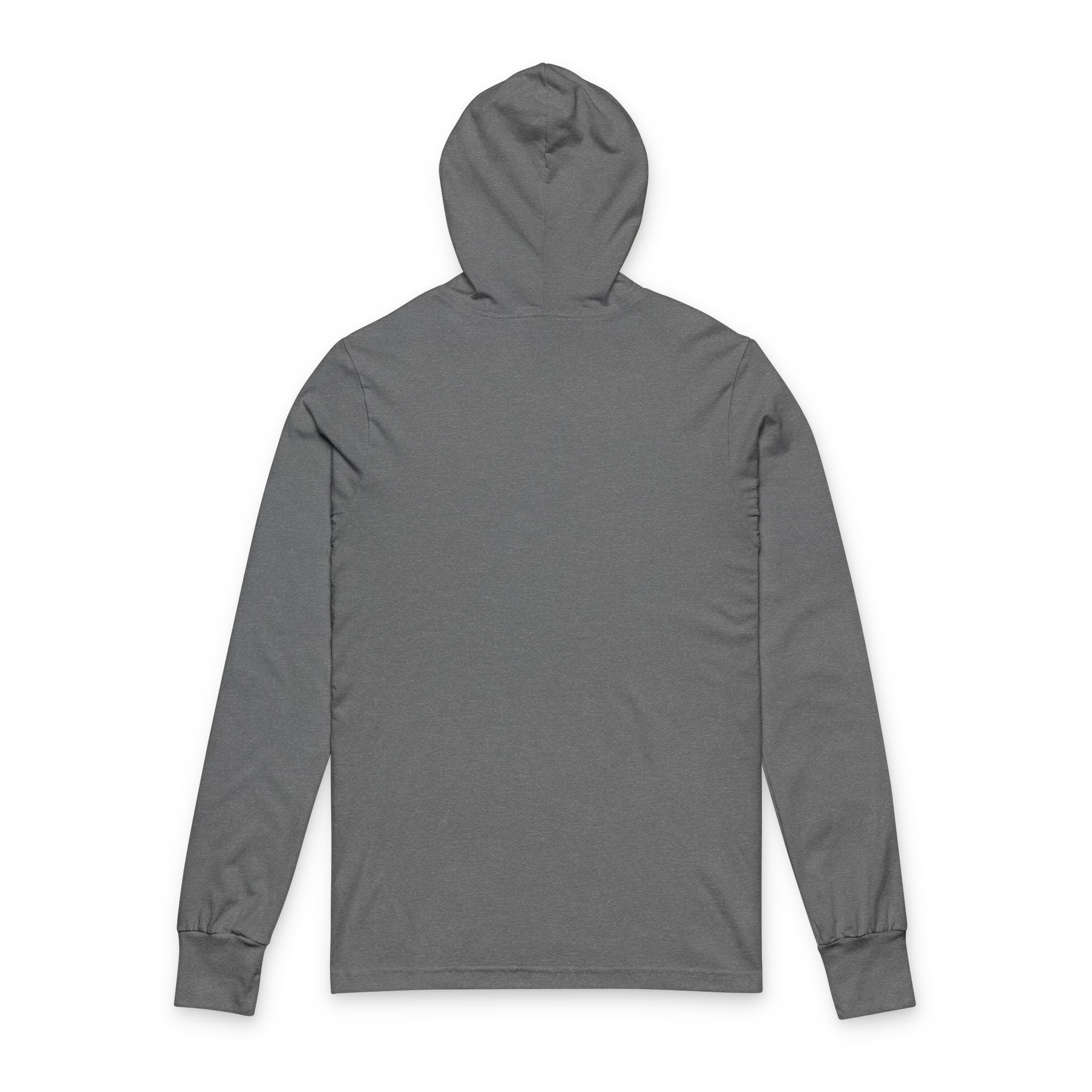 GOAT Hoodie Tee — "God Over All Things" Christian Long-Sleeve Hooded Shirt Grey TriBlend
