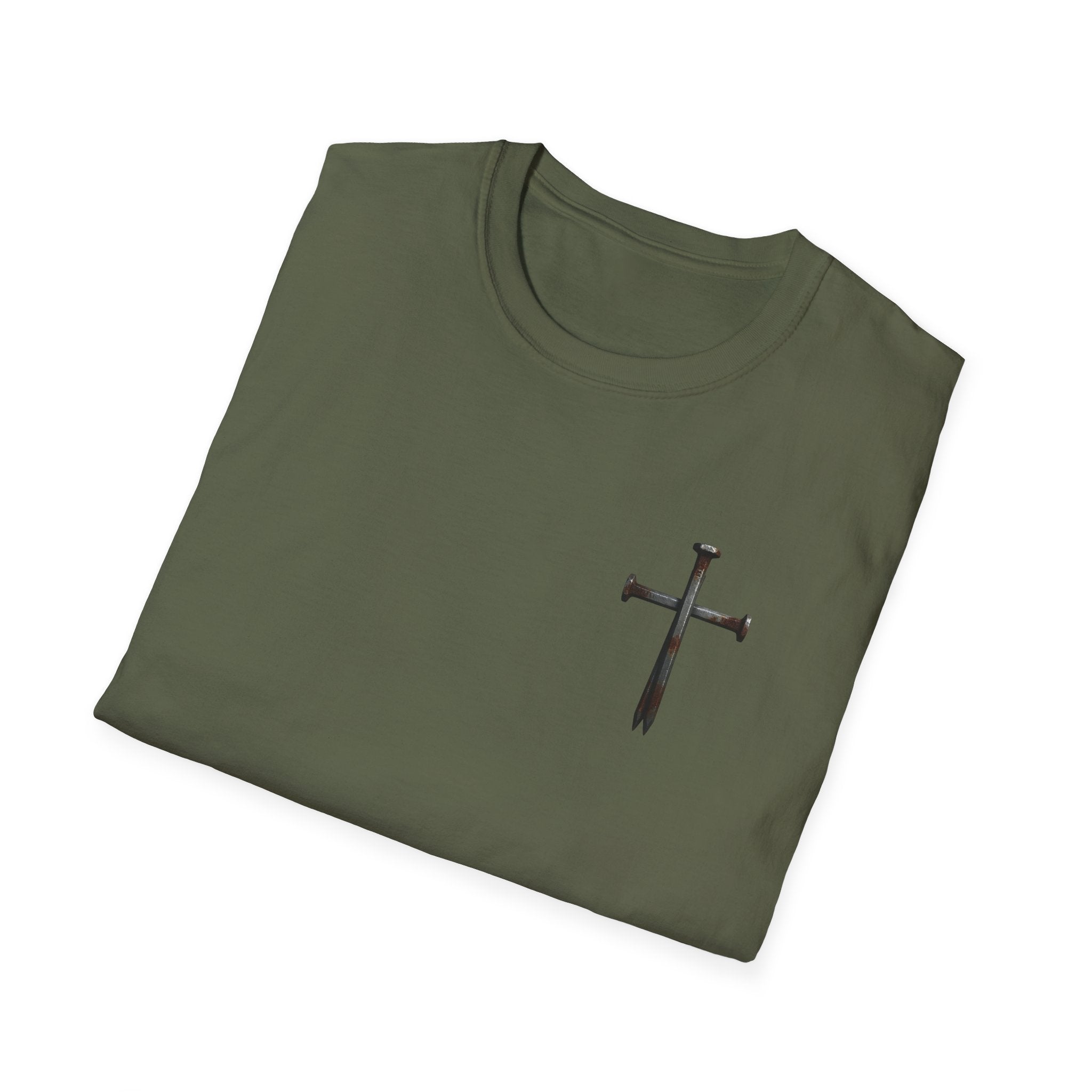 Faith Over Fear Christian T-Shirt with Cross