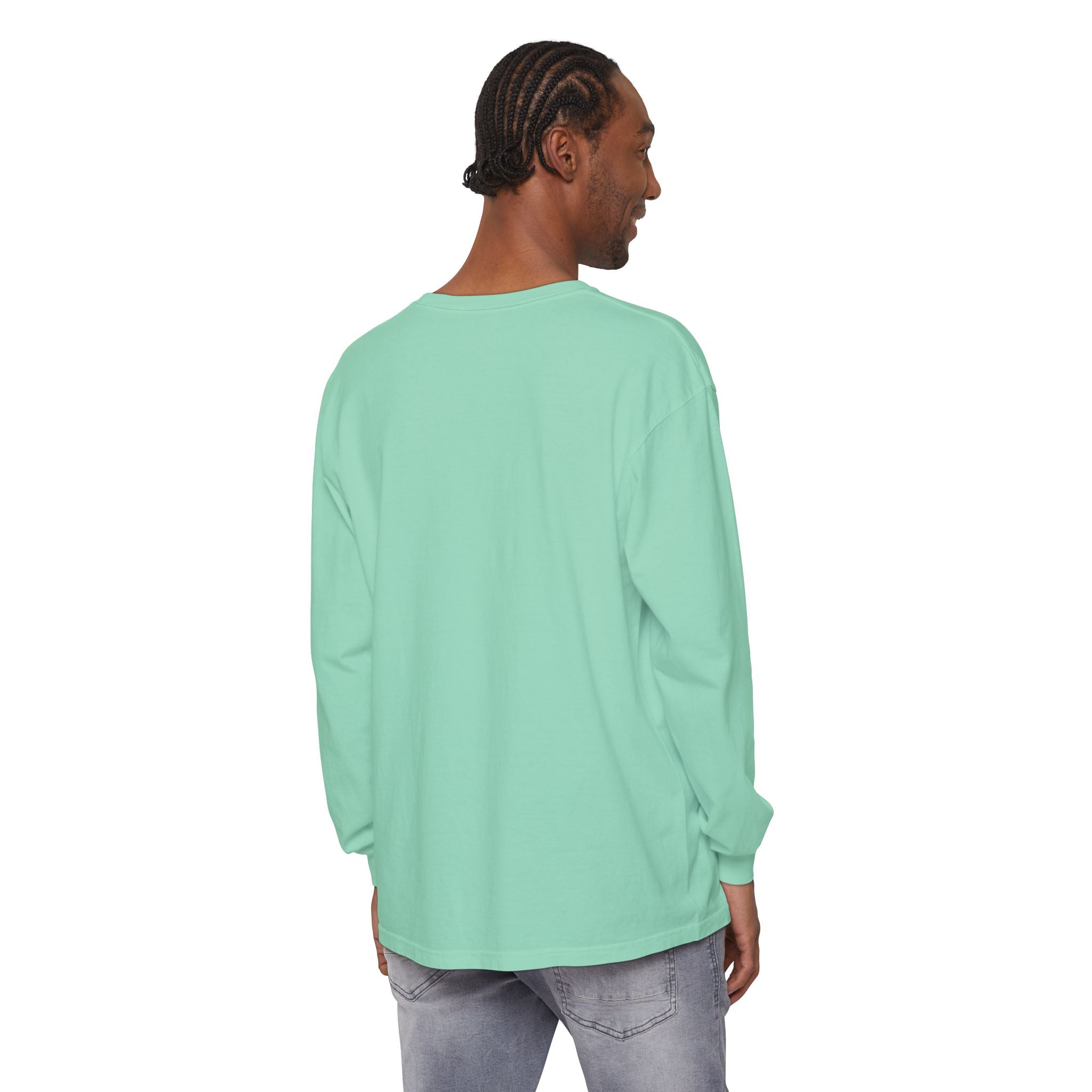 Christian Long Sleeve T-Shirt — "With God All Things Are Possible" (Matthew 19:26)