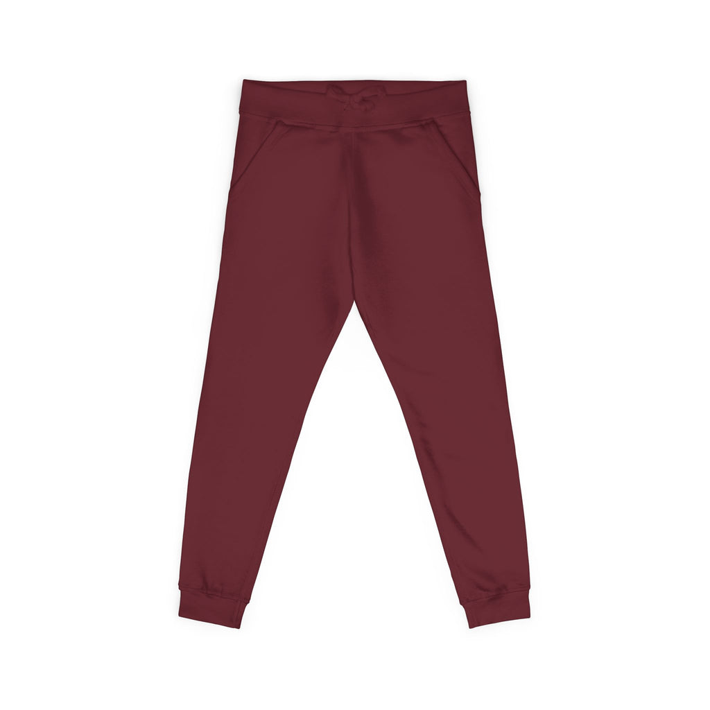 Embroidered Cross Sweatpants — Unisex Fleece Joggers