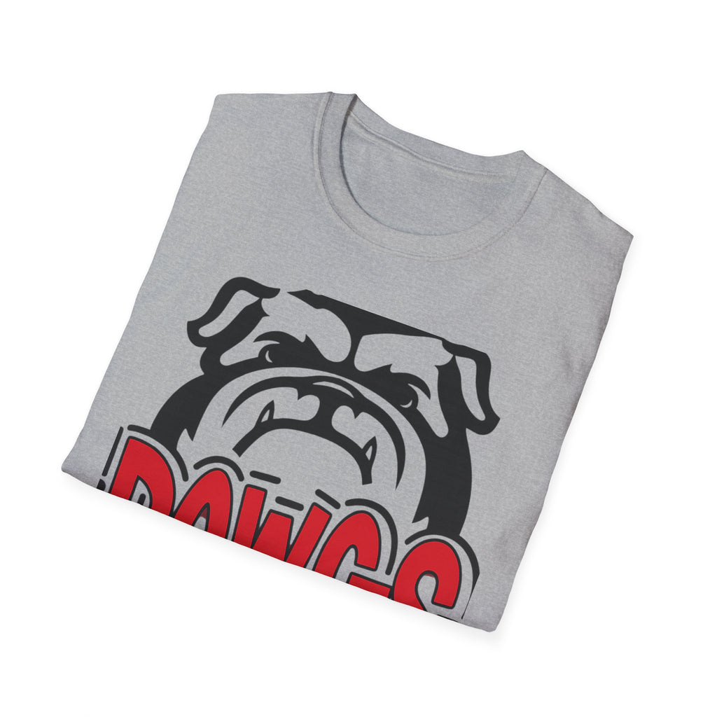Dawgs Bulldog T-Shirt — Retro Red & Black Team Spirit Tee