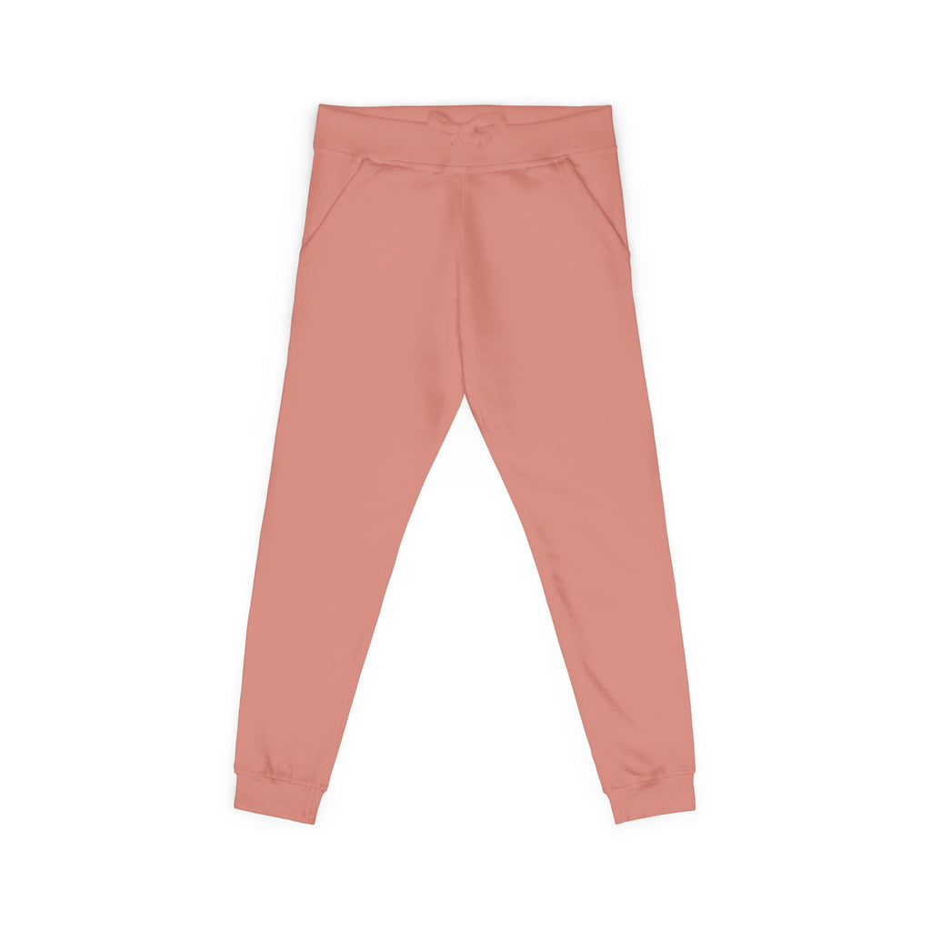 Embroidered Cross Sweatpants — Unisex Fleece Joggers